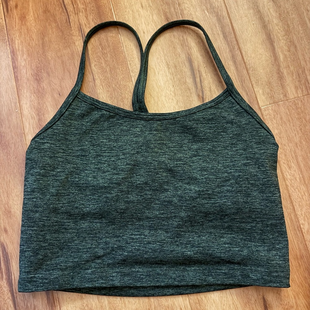 Women's Athletic Dark Green Crop top